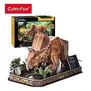 Đồ Chơi CUBIC FUN Trẻ Em Xếp Hình 3D Nat Geo Khủng Long Triceratops DS1052H