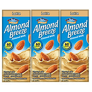 Lốc 3 sản phẩm Sữa hạt hạnh nhân ALMOND BREEZE LATTE 180ml