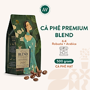 Cà Phê Hạt Rang Mộc Pha Máy HANCOFFEE Premium Blend Đậm Vị Socola, Caramel