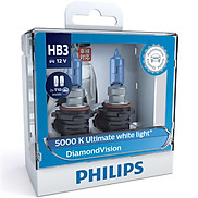 Hộp 2 Bóng Đèn Pha Xe Hơi Philips DiamondVision HB3 9005DVSL 12V 65W 5000K