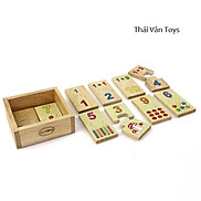 Bộ học 10 số - Đồ chơi gỗ lắp ghép chữ số học toán đơn giản