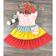 Váy trẻ em, đầm bé gái kèm túi siêu xinh BITIKIDS thiết kế cao cấp 4 màu
