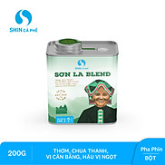 SHIN Cà phê - Cà phê pha phin Sơn La Blend - Hộp thiếc 200 gram Bột