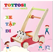 Đồ chơi Xe tập đi hiệu Tottosi bằng gỗ an toàn dành cho các em bé dễ thương