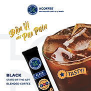 Combo 20 stick cà phê đen hòa tan Black 2in1 thương hiệu K-Coffee 17g stick