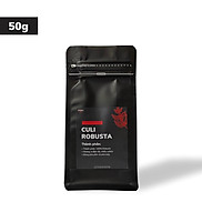 Cà phê nguyên chất CULI ROBUSTA 50g cafe rang xay nhiều cafein vị đắng và