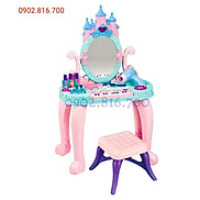 Đồ chơi bàn trang điểm kèm đàn piano cho bé gái hình lâu đài công chúa màu