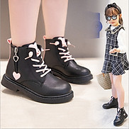 Giày Boot da cho bé gái phong cách hàn quốc mẫu mới nhất  - BB109