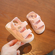 Sandal cho bé gái 1 - 3 tuổi êm mềm quai dán dáng dép trẻ em mũi cao bít