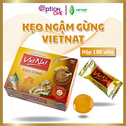 Kẹo ngậm gừng Vietnat hỗ trợ tiêu hóa giảm cảm cúm - hộp 100 viên