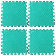 Bộ 4 tấm Thảm xốp lót sàn an toàn Thoại Tân Thành - màu xanh ngọc 50x50cm