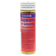 Kẹo ngậm Nhân sâm mix Guarana hữu cơ Hoyer Organic Guarana + Ginseng 60