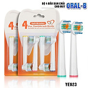 Bộ 4 Đầu Bàn Chải đánh răng điện cho mọi loại máy Braun Oral B YE623 Làm