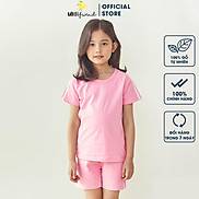 Đồ bộ ngắn tay mặc nhà cotton mịn cho bé gái U3047 - Unifriend Hàn Quốc