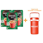 Tặng Ca Đá Giữ Nhiệt 1.5L Nescafe Combo 3 Hộp NESCAFÉ 3IN1 Công thức cải