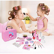 Hộp vali đồ chơi đựng đồ dùng trang điểm make up cho bé gái kèm đồ dùng