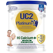 Sữa bột UC2 Platinum Hi Calcium + 800g bổ sung sữa non kết hợp tổ yến, hàm