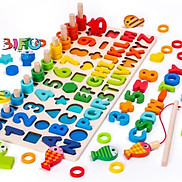 Bộ đồ chơi câu cá bảng chữ cái và ghép số học chữ số cho bé