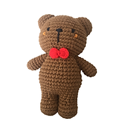 Thú bông len Bobicraft - Gấu nâu - Đồ chơi an toàn Quà tặng bé
