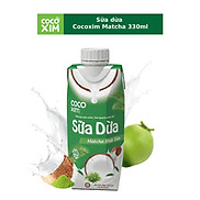 01 Thùng 12 Hộp Sữa Dừa Matcha Cocoxim 330ml