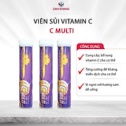 Date 01.2025 Viên Sủi Bổ Sung Vitamin C MultiC Dan Khang - Tuýp 20 viên