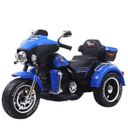 Xe máy điện moto 3 bánh ABM 5288 dáng thể thao cảnh sát cho bé đạp ga