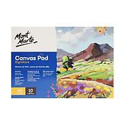 Vải CanvasDạng Sổ Mont Marte Dùng Để Vẽ Màu Acrylic Sơn Dầu - 280GSM