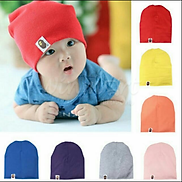Mũ nón vải thun trơn mềm mịn phong cách Hàn Quốc phù hợp cho bé trai