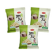Combo 3 Bánh Gạo Nướng Hàn Quốc JinJu Vị Cốm Sữa 134,4g - Cốm Sữa