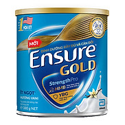 Thực phẩm dinh dưỡng y học Ensure Gold hương vani ít ngọt 380g 400g