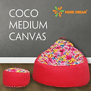 Ghế lười Coco Medium + Cube Canvas Flower