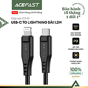 Cáp Acefast Type C to Ligh.tning 1.2m - C3-01 Hàng chính hãng Acefast