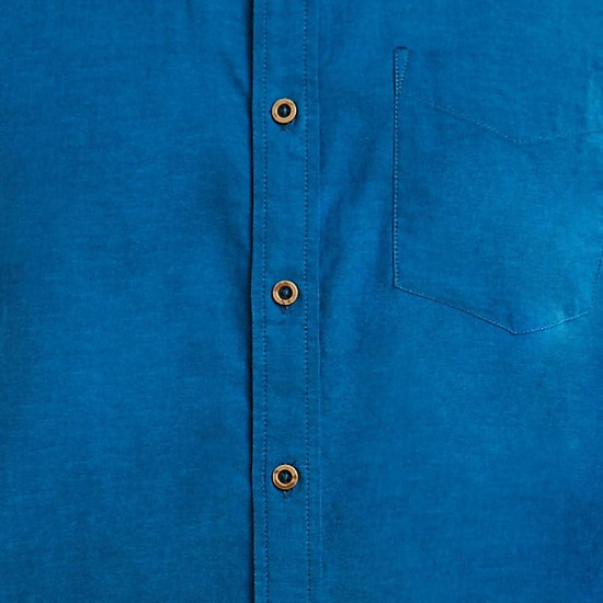 Áo sơ mi nam dài tay ninomaxx xanh đậm 100% cotton dáng regular fit mã - ảnh sản phẩm 3