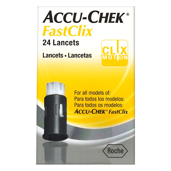 Kim lấy máu accu-chek fastclix lancet 24 - ảnh sản phẩm 1