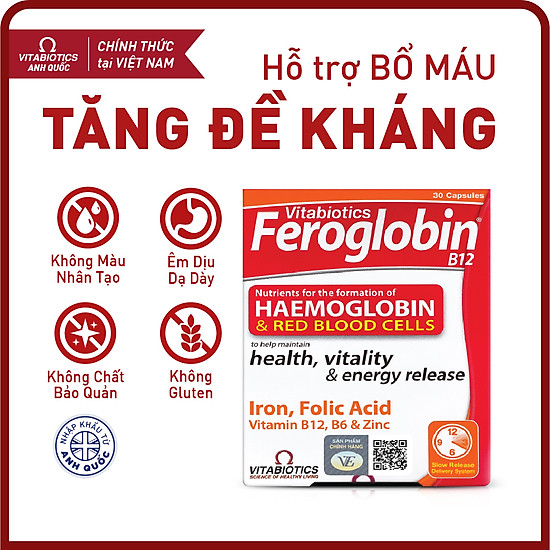 Thực phẩm bảo vệ sức khỏe feroglobin b12 capsules - ảnh sản phẩm 2
