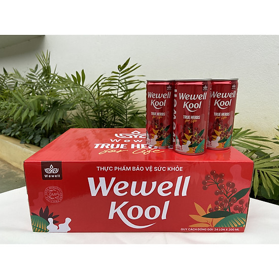 Tpbvsk nước uống thảo dược wewell kool thùng 24 lon - ảnh sản phẩm 1