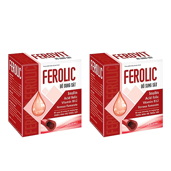 Combo 2 hộp ferolic bổ sung sắt, acid folic - ảnh sản phẩm 1