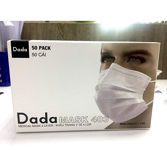 Khẩu trang dada mask 4 lớp - hộp 50 cái dc403 - ảnh sản phẩm 1
