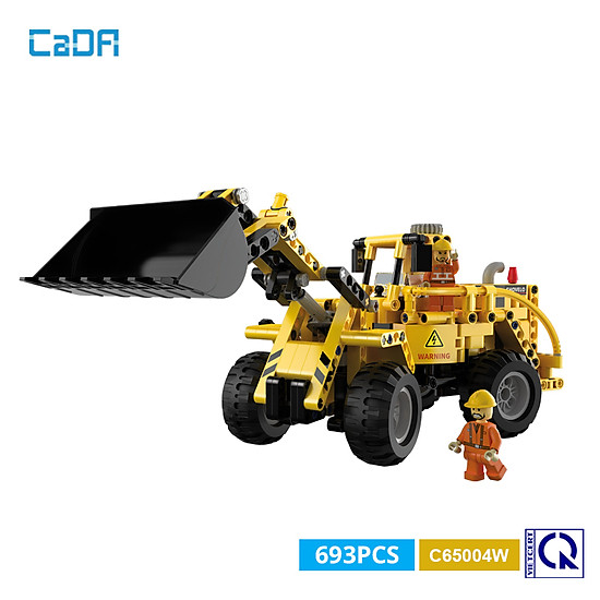 Đồ chơi lắp ráp mô hình tĩnh máy xúc excavator - cada c65003w - ảnh sản phẩm 7