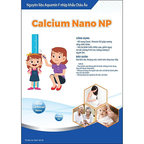 Viên uống calcium nano np hộp 30 viên bổ sung canxi d3 giúp tăng chiều cao - ảnh sản phẩm 2