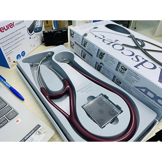 Ống nghe adc 600 bd -hàng chính hãng- ống nghe cao cấp chuyên khoa nội tim - ảnh sản phẩm 1