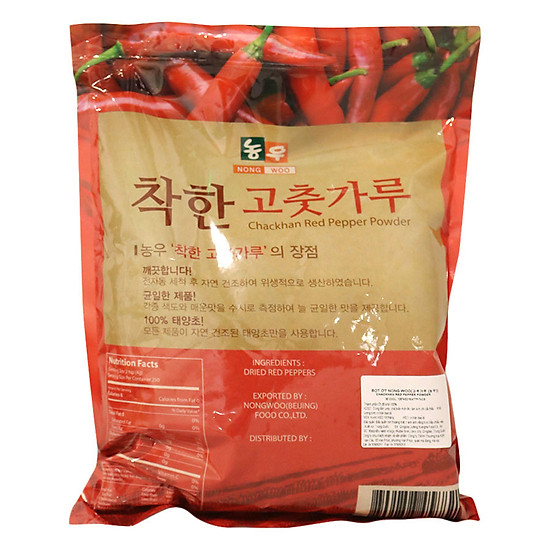 Bột ớt nhập khẩu hàn quốc nongwoo chackhan 1kg - ảnh sản phẩm 2