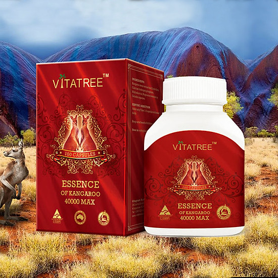 Thực phẩm bảo vệ sức khỏe vitatree essence of kangaroo 40000 max - ảnh sản phẩm 1