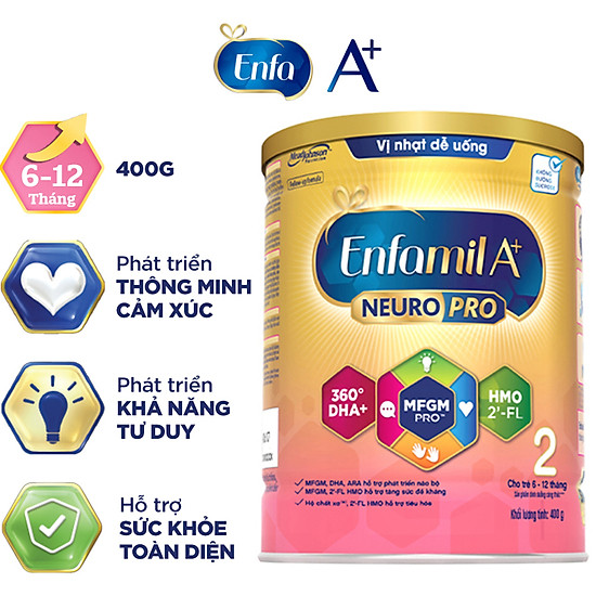 Sữa bột enfamil a+ neuropro 2 với 2 -fl hmo cho trẻ từ 6 12 tháng tuổi 400g - ảnh sản phẩm 2