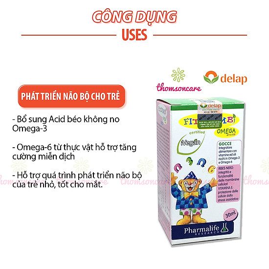 Omega junior gocce của fitobimbi - bổ sung omega, giúp mắt sáng, thông minh - ảnh sản phẩm 4