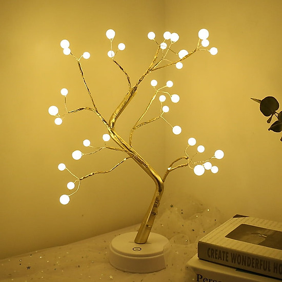 Đèn led trang trí để bàn kiêm đèn ngủ hình nhánh cây giúp căn phòng ngôi - ảnh sản phẩm 2