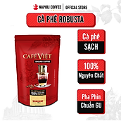Cà phê nguyên chất Robusta Việt Napoli Coffee được làm từ cà phê hạt sạch TÚI 500g Cafe SẠCH gu mạnh pha phin