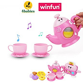 Bộ đồ chơi đồ hàng nhà bếp cho bé - Set trà chiều vui nhộn kèm máy nướng bánh Winfun 3155G