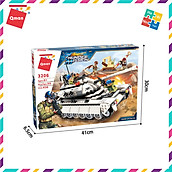 Bộ Đồ Chơi Xếp Hình Thông Minh Lego Quân Sự Qman Xe Tăng Trắng 3206 Cho Trẻ Từ 6 Tuổi 430 Mảnh Ghép