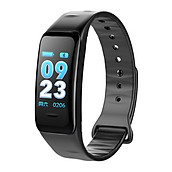 Moresave C1S Smart Bracelet Color Screen Blood Pressure Waterproof Fitness Tracker Heart Rate Monitor Smart Band for Android IOS